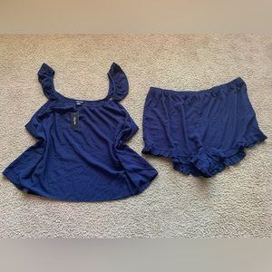 City Chic Navy Blue Sets Short